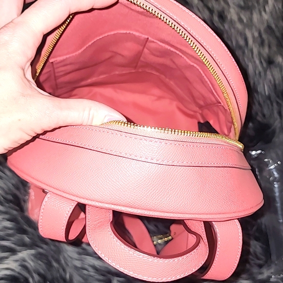 NWOT coralish pink coach backpack - Picture 7 of 16